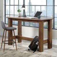 Teknik Counter Height Work Bench - Grand Walnut Finish, Brown