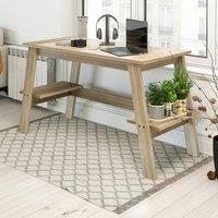 Teknik Baylor Desk - Sonoman Oak Effect, Cream