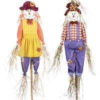 Garden Grow Scarecrow Twin Pack, Multi