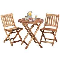 Garden Gear Acacia Cariad Bistro Set, Brown