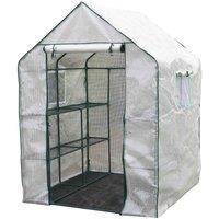 Garden Grow Premium 12 Shelf Greenhouse, White