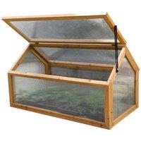 Garden Grow Wooden Cold Frame, Brown