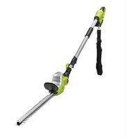 Garden Gear 20v Cordless Telescopic Hedge Trimmer, Green