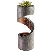 Garden Gear Serenity Spiral Rainfall Water Feature, Grey