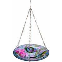 Flamboya Hummingbird Hanging Bird Bath, Multi