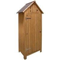 Airwave Tall Garden Storage Unit - Natural, Brown