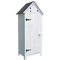 Airwave Tall Garden Storage Unit - White, White