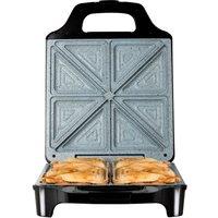 Tower T27021 1600W 4 Slice Deep Fill Sandwich Maker - Black, Black