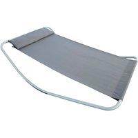 Outsunny Rocking Sun Lounger Hammock - Grey, Grey