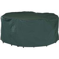 Outsunny Round Protective Furniture Cover - Green, Green