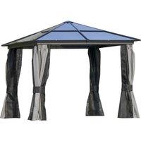 Outsunny 3 x 3m Hardtop Gazebo, Black