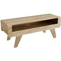 AVF Horton 120cm Whitewashed Oak Tapered Leg TV Stand, Brown