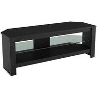 AVF Calibre 115cm Black Oak TV Stand with Glass Shelf, Black