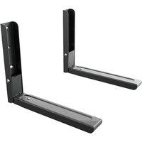 AVF Universal Microwave Wall Bracket - Black, Black