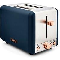 Tower T20036MNB Cavaletto 850W 2 Slice Toaster - Blue, Blue