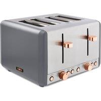 Tower T20051RGG Cavaletto 1800W 4 Slice Toaster - Grey and Rose Gold, Grey