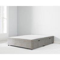 4ft 6 Side Opening Ottoman Divan Bed Base Grey, Grey
