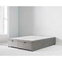 3ft Front Opening Ottoman Divan Bed Base Grey, Grey