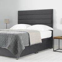 3ft Modern Tubed Charcoal Floor Standing Headboard, Grey