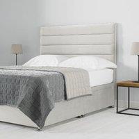 3ft Modern Tubed Ivory Floor Standing Headboard, Cream