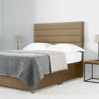 3ft Modern Tubed Stone Floor Standing Headboard, Brown