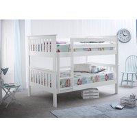 Oslo White Quadruple Bunk Bed and Spring Mattresses