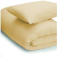 Belledorm Easy Care Minimum Iron Duvet Cover Super King Honeydew, Yellow