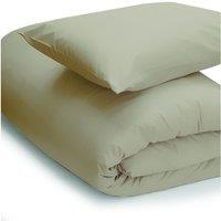 Belledorm Easy Care Minimum Iron Duvet Cover Double Walnut Whip, Brown