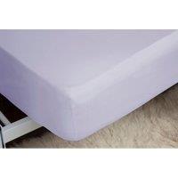 Easy Care Fitted Sheet Double Heather, Purple