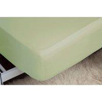 Easy Care Fitted Sheet Single Apple, Green