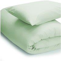 Easy Care Minimum Iron Duvet Cover Single Breeze, Green