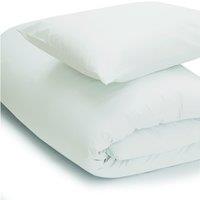Belledorm Easy Care Minimum Iron Duvet Cover Single White, White