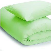 Belledorm Easy Care Minimum Iron Duvet Cover Double Apple, Green