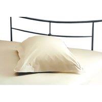 Easy Care Minimum Iron Oxford Pillowcase Cream, Cream