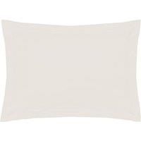 Easy Care Minimum Iron Oxford Pillowcase Ivory, Cream