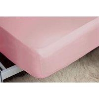 Easy Care Fitted Sheet Small Double Blush, Pink