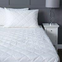Mattress Protector 2Ft6 Small Single Antibacterial, White
