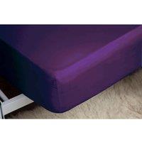 Easy Care Fitted Sheet 6Ft 6" Mauve, Purple
