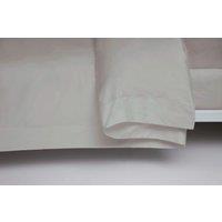 Egyptian Cotton 400 Thread Count King Oxford Duvet Cover Platinum, Grey
