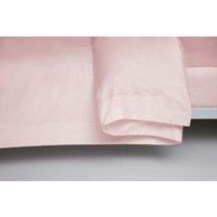 Egyptian Cotton 400 Thread Count Super King Oxford Duvet Cover Blush, Pink