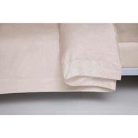 Egyptian Cotton 400 Thread Count Double Oxford Duvet Cover Oyster, Cream