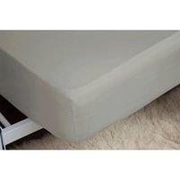 Egyptian Cotton 400 Thread Count King Fitted Sheet 12" Platinum, Grey