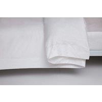 Egyptian Cotton 400 Thread Count King Oxford Duvet Cover White, White