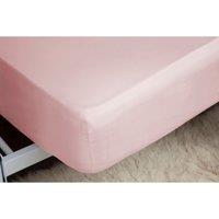 Egyptian Cotton 400 Thread Count Double Fitted Sheet 12" Blush, Pink