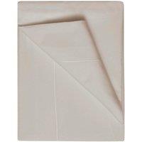 Egyptian Cotton 400 Thread Count Single Flat Sheet Oyster, Cream