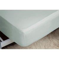 Egyptian Cotton 400 Thread Count Double Fitted Sheet 12" Thyme, Green