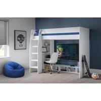 Julian Bowen Nebula Gaming Bed With Desk White, White