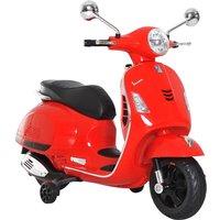 Reiten Kids Vespa Ride On Motorcycle 6V with LED Lights - Red, Red