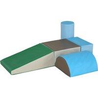 Jouet Kids 5 Piece Climb & Crawl Activity Soft Play Blocks - Multi, Multi