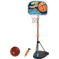 Jouet Kids 3-8 Years Height Adjustable Aluminium Basketball Hoop Stand with Ball & Fillable Base - Multi, Multi